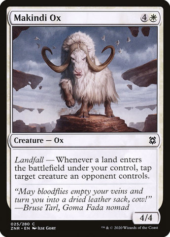 Makindi Ox [Zendikar Rising] (ZNR 25)