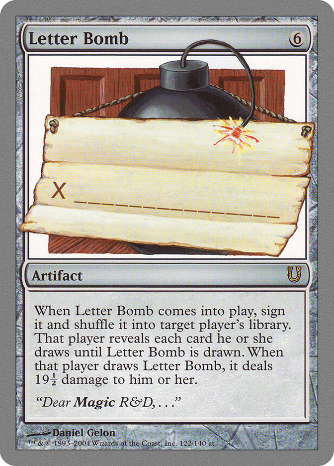 Letter Bomb [Unhinged] (UNH 122)