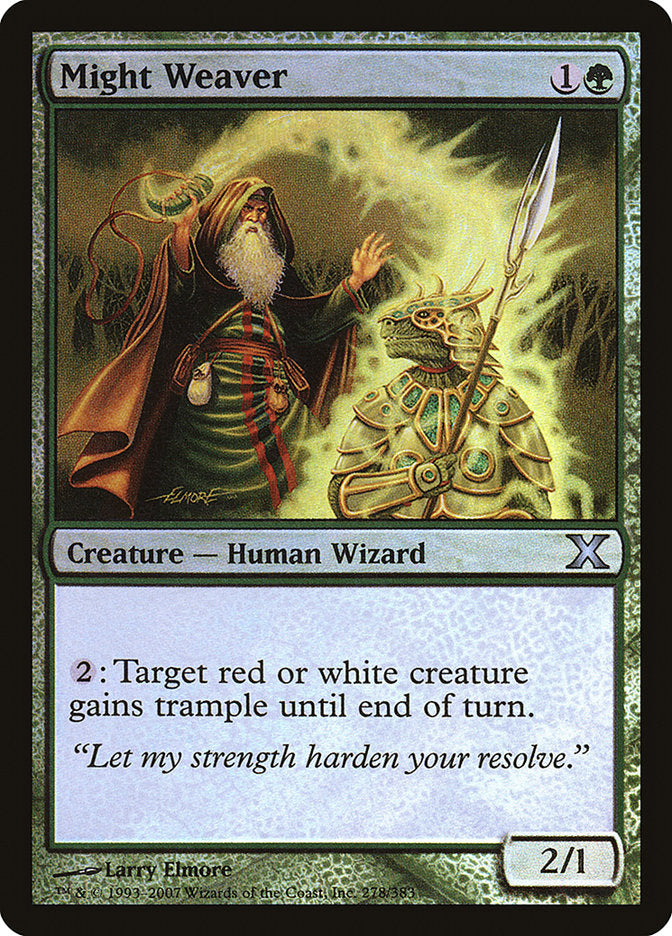 Might Weaver (Premium Foil) [Tenth Edition] (10E 278)
