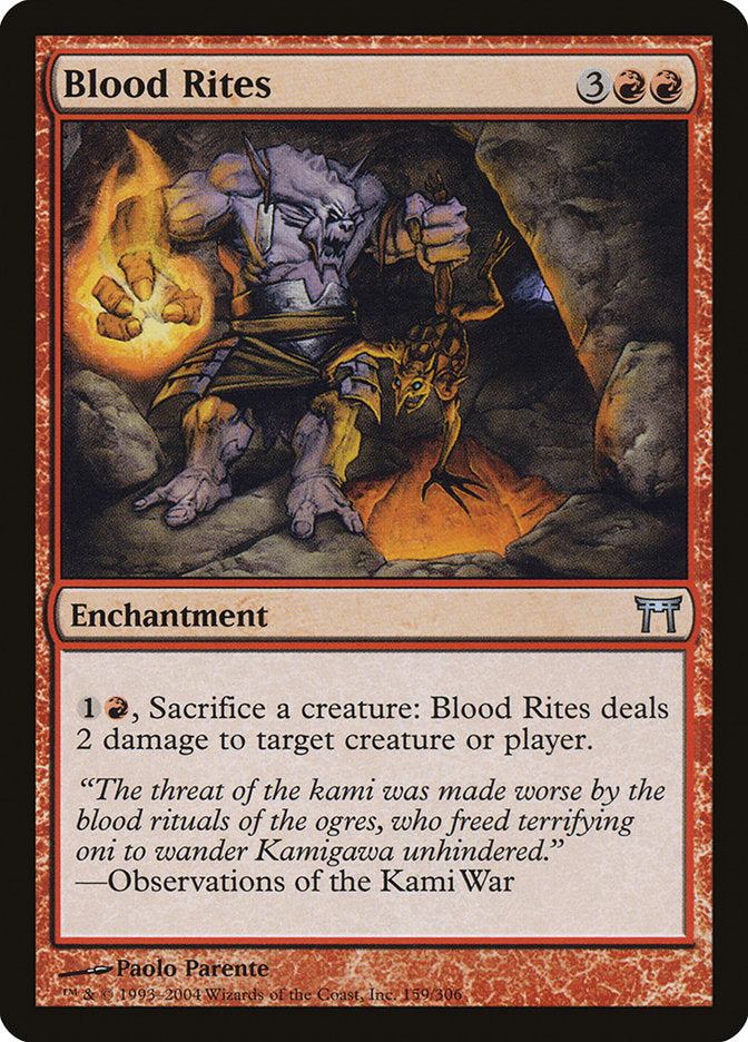 Blood Rites [Champions of Kamigawa] (CHK 159)