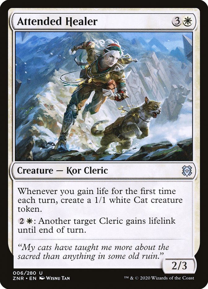 Attended Healer [Zendikar Rising] (ZNR 6)