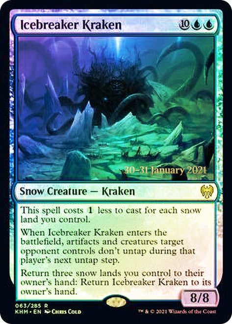 Icebreaker Kraken  [Kaldheim Prerelease Promos] (PKHM 63)
