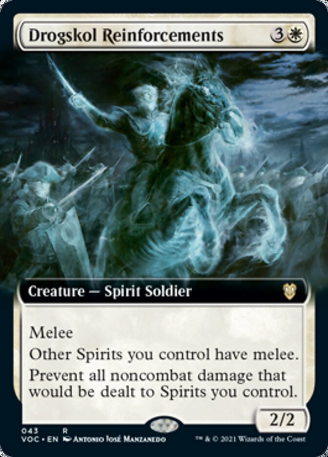 Drogskol Reinforcements (Extended) [Innistrad: Crimson Vow Commander] (VOC 43)