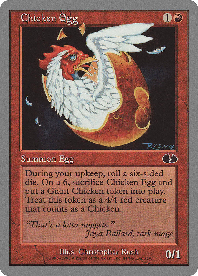 Chicken Egg [Unglued] (UGL 41)
