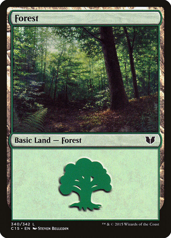 Forest (#340) [Commander 2015] (C15 340)