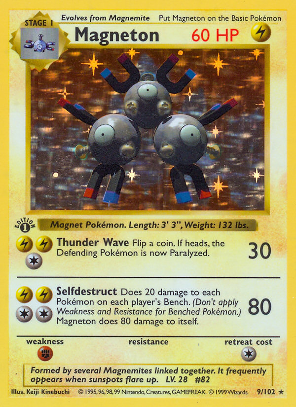 Magneton (9/102) [Base Set 1st Edition]