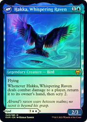 Alrund, God of the Cosmos // Hakka, Whispering Raven  [Kaldheim Prerelease Promos] (PKHM 40)