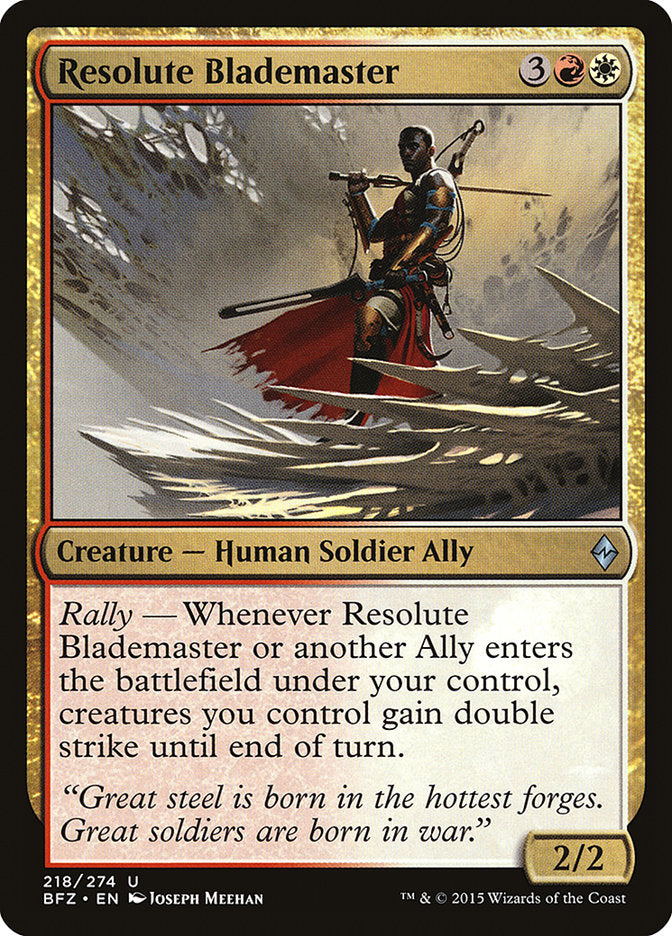 Resolute Blademaster [Battle for Zendikar] (BFZ 218)
