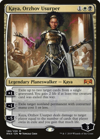 Kaya, Orzhov Usurper (Promo Pack) [Ravnica Allegiance Promos] (PRNA 186P)