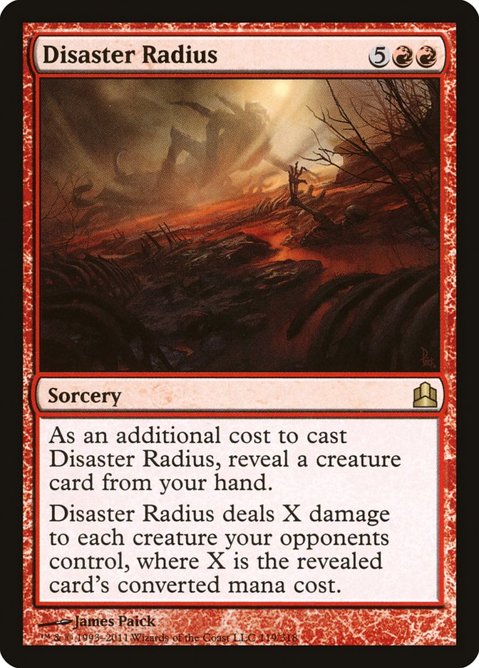 Disaster Radius [Commander 2011] (CMD 119)