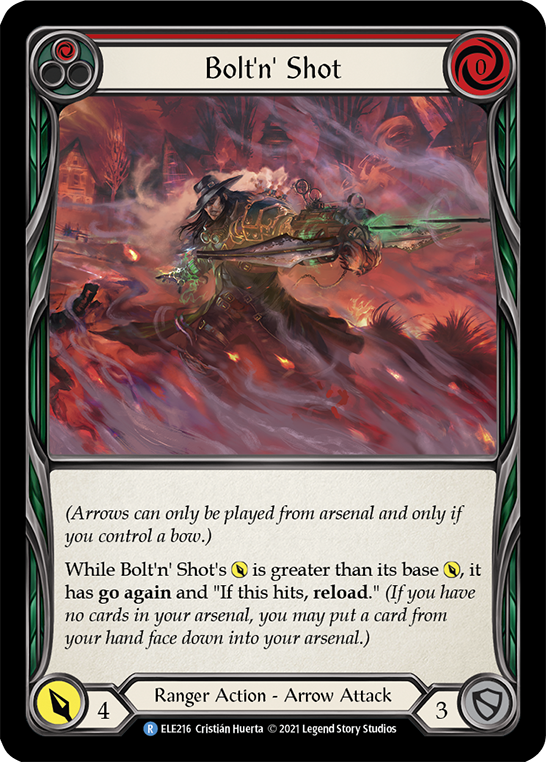 Bolt'n' Shot (Red) [ELE216] 1st Edition Rainbow Foil
