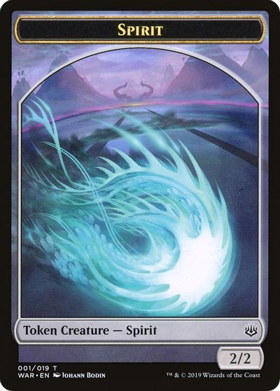 Dragon // Spirit Double-sided Token (Challenger 2020) [Unique and Miscellaneous Promos]