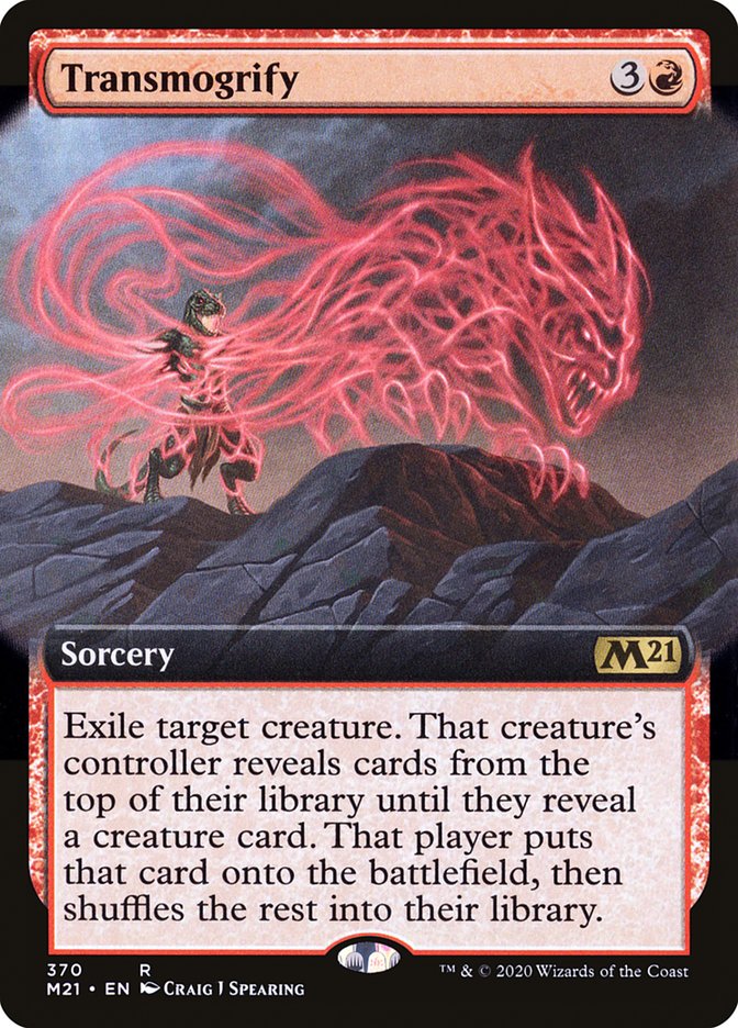 Transmogrify (Extended Art) [Core Set 2021] (M21 370)