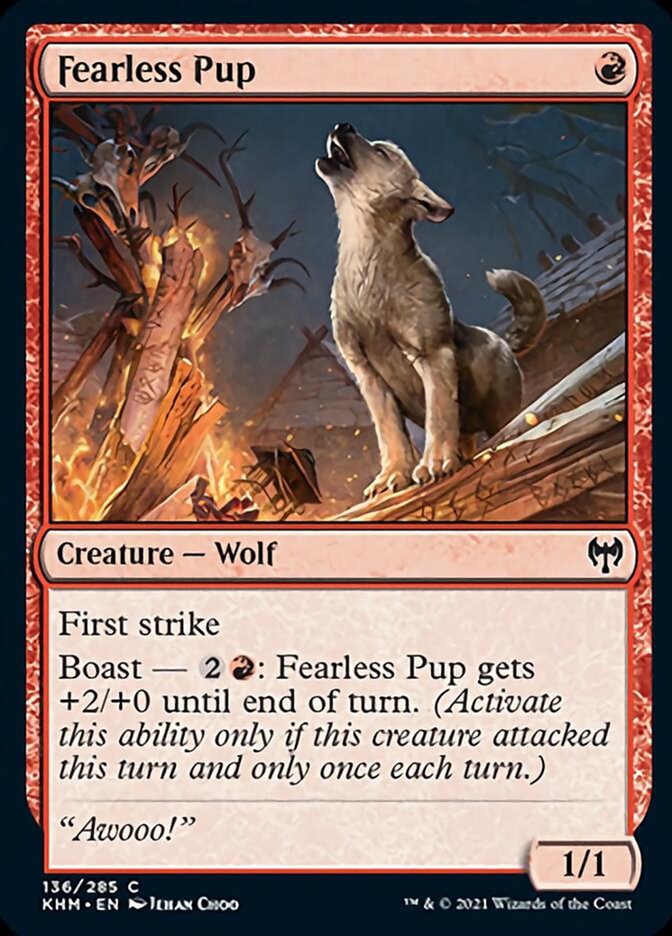 Fearless Pup [Kaldheim] (KHM 136)
