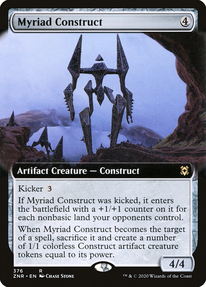 Myriad Construct (Extended Art) [Zendikar Rising] (ZNR 376)