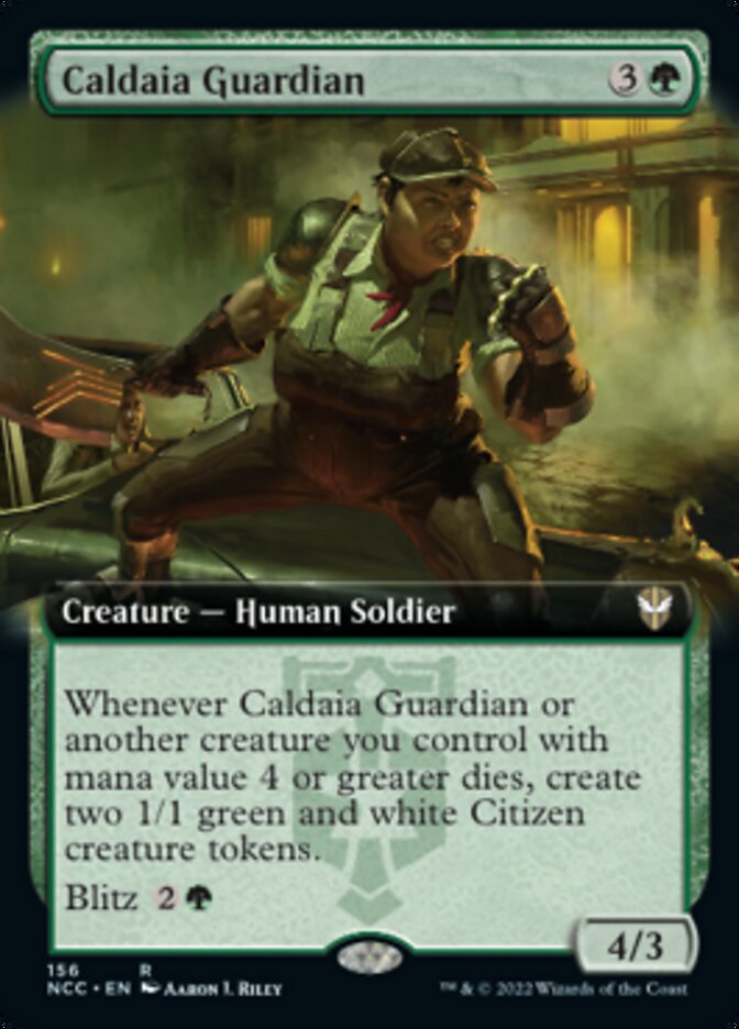 Caldaia Guardian (Extended Art) [Streets of New Capenna Commander] (NCC 156)