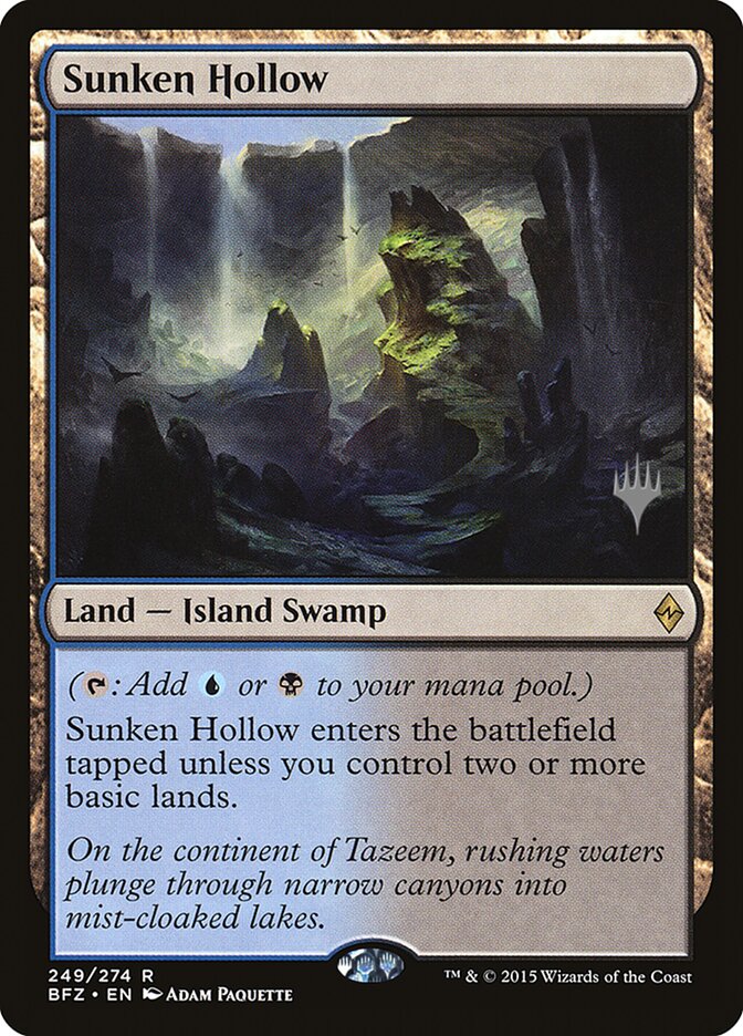 Sunken Hollow [Battle for Zendikar Promos] (PBFZ 249P)