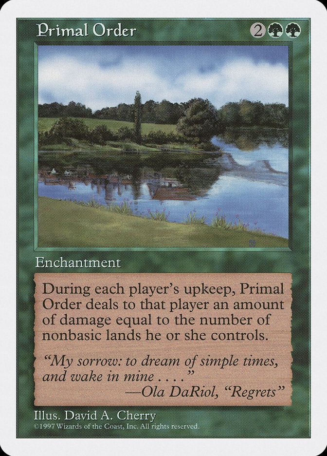 Primal Order [Fifth Edition] (5ED 318)