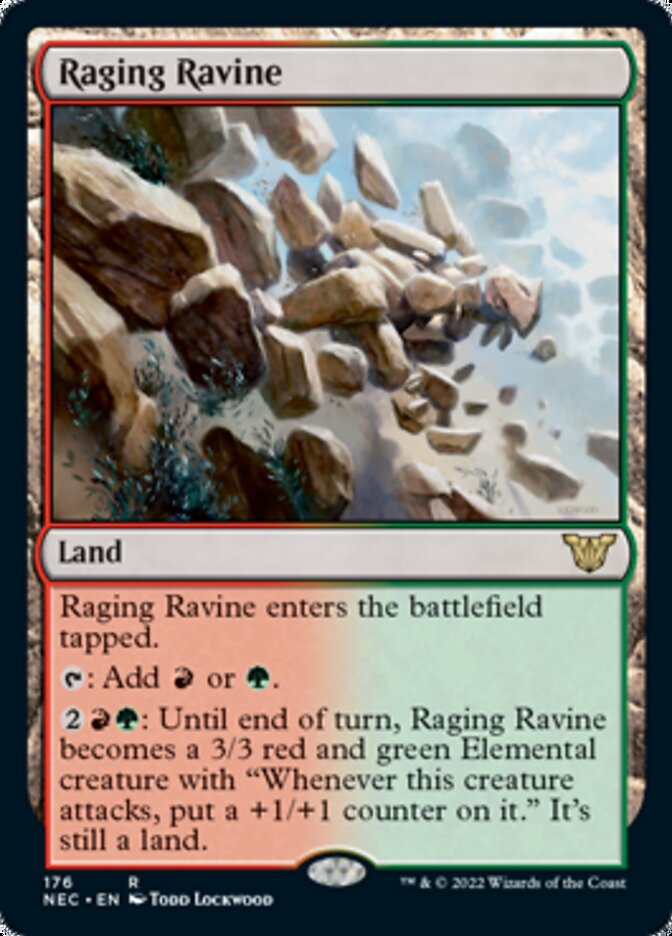 Raging Ravine [Kamigawa: Neon Dynasty Commander] (NEC 176)