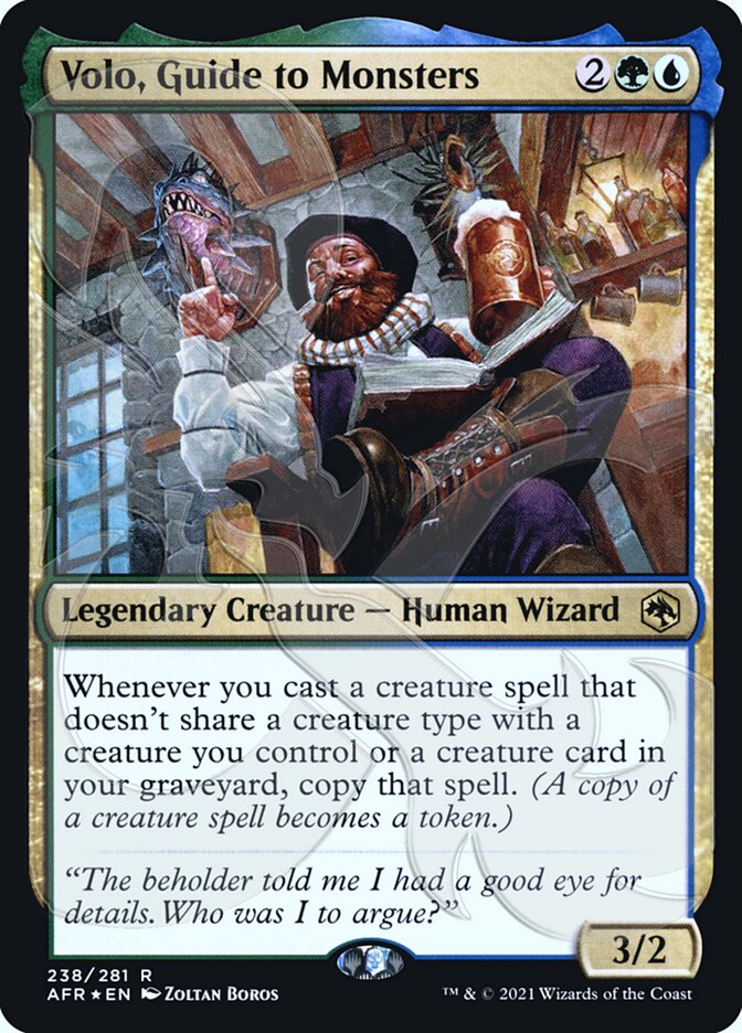Volo, Guide to Monsters (Ampersand Promo) [Dungeons & Dragons: Adventures in the Forgotten Realms Promos] (PAFR 238A)