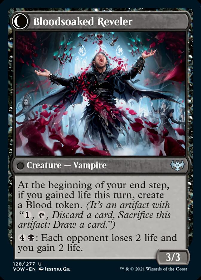 Restless Bloodseeker // Bloodsoaked Reveler [Innistrad: Crimson Vow] (VOW 128)
