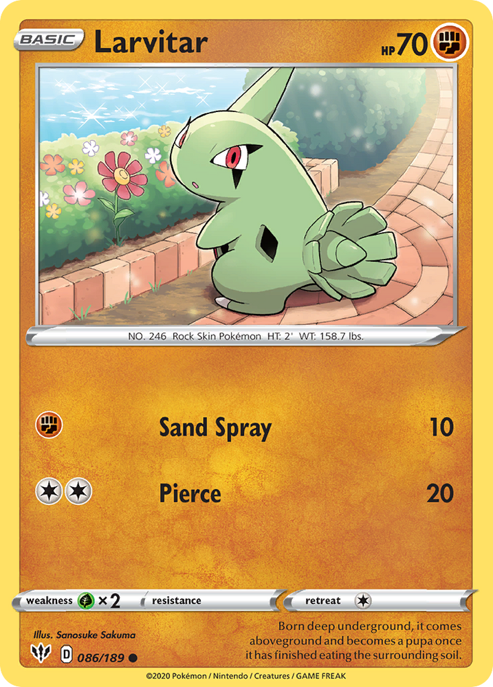 Larvitar (86/189) [Sword & Shield: Darkness Ablaze]