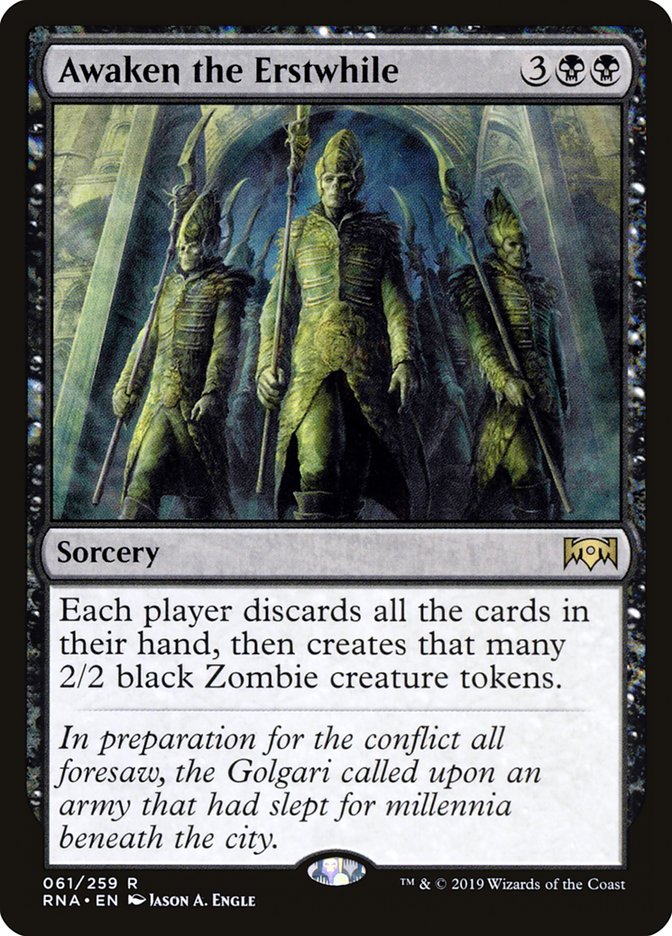 Awaken the Erstwhile [Ravnica Allegiance] (RNA 61)