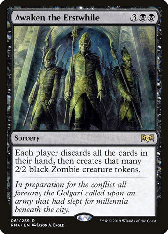 Awaken the Erstwhile [Ravnica Allegiance] (RNA 61)