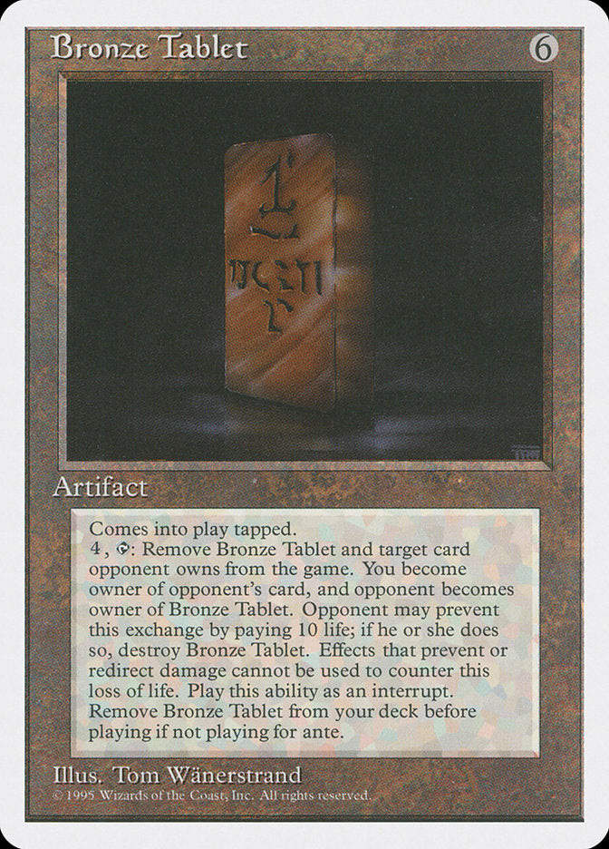 Bronze Tablet [Fourth Edition] (4ED 303)