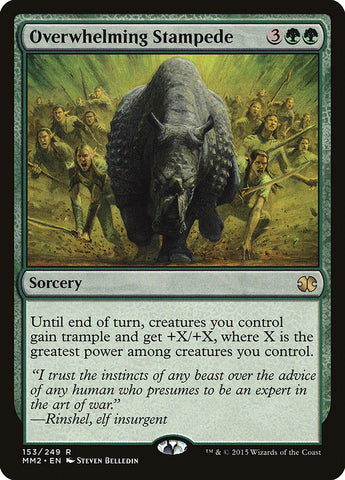 Overwhelming Stampede [Modern Masters 2015] (MM2 153)