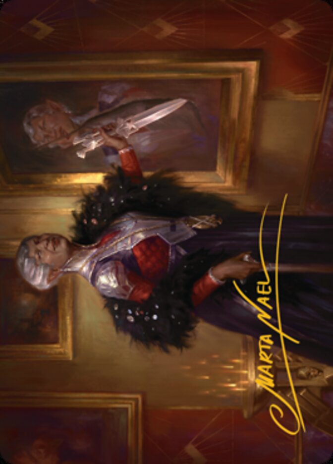 Evelyn, the Covetous Art Card (Gold-Stamped Signature) [Streets of New Capenna Art Series] (ASNC 24)