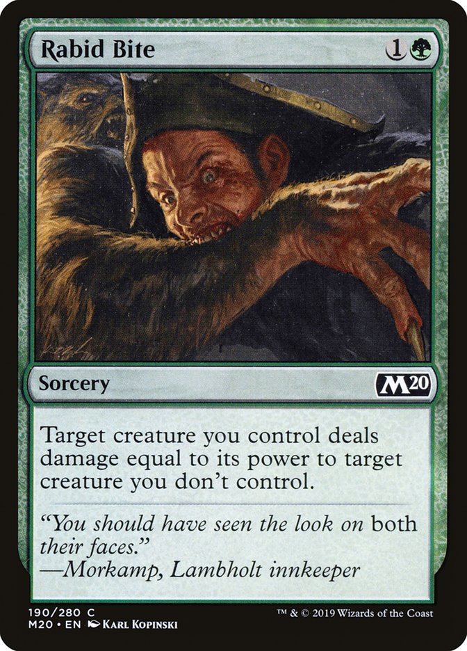 Rabid Bite [Core Set 2020] (M20 190)
