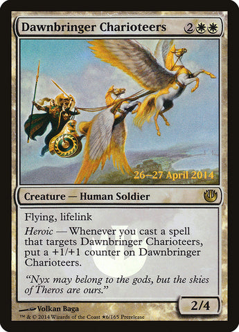 Dawnbringer Charioteers  (Prerelease) [Journey into Nyx Prerelease Promos] (PJOU 6)