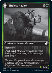 Tireless Hauler // Dire-Strain Brawler [Innistrad: Double Feature] (DBL 203)