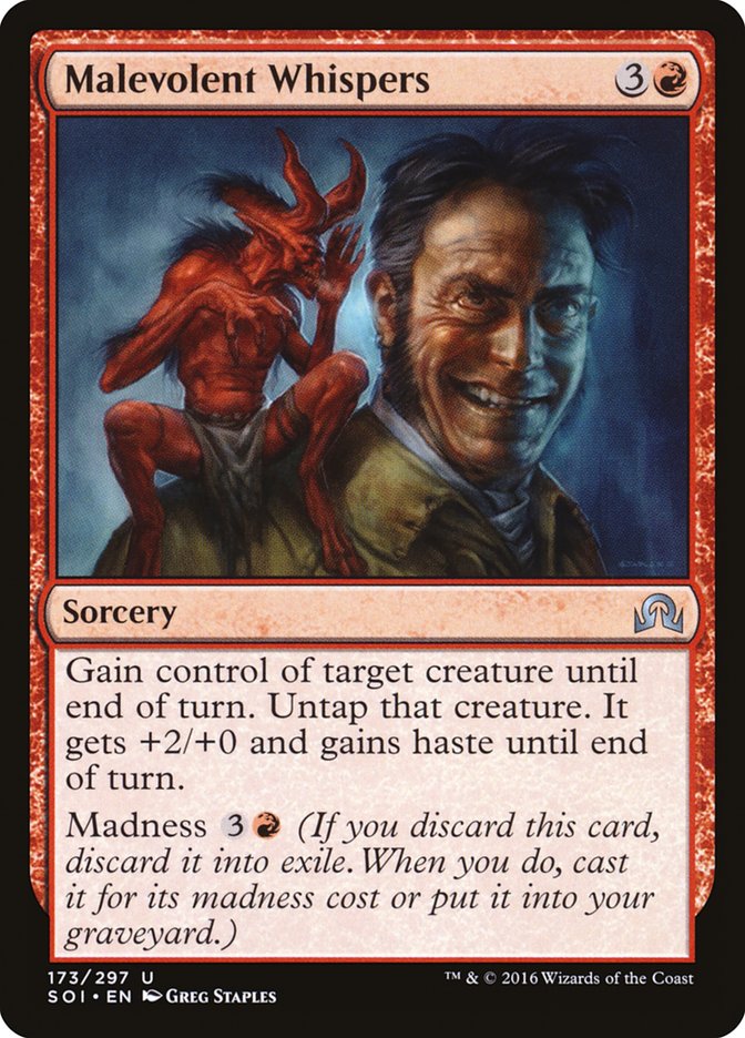 Malevolent Whispers [Shadows over Innistrad] (SOI 173)