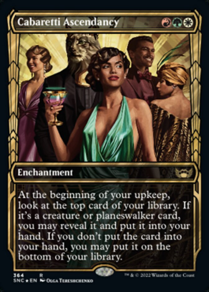 Cabaretti Ascendancy (Showcase Golden Age Gilded Foil) (SNC 364)