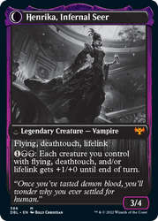 Henrika Domnathi // Henrika, Infernal Seer [Innistrad: Double Feature] (DBL 386)