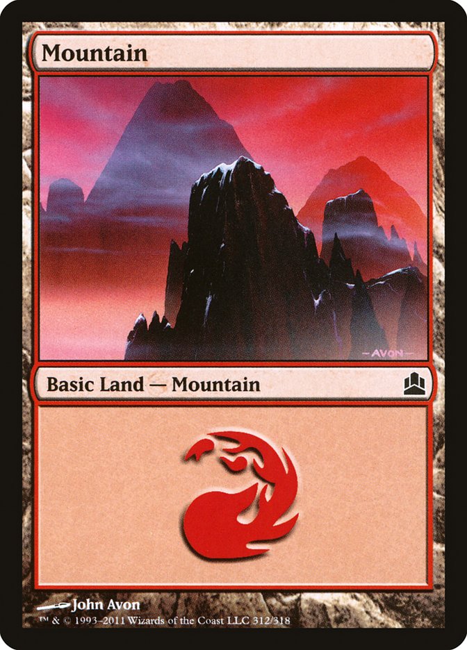 Mountain (#312) [Commander 2011] (CMD 312)