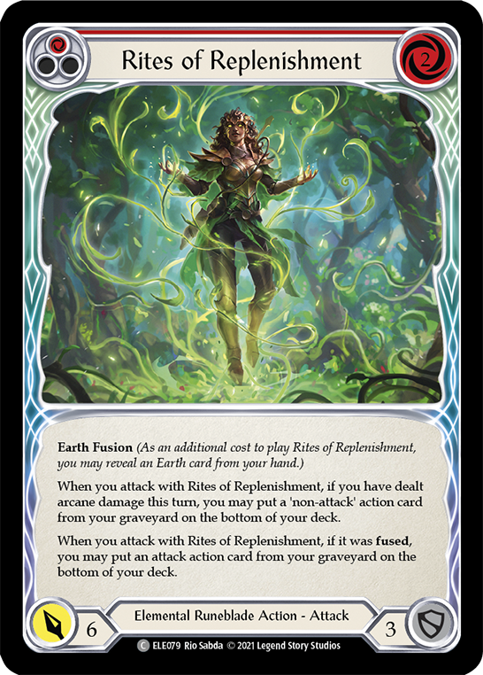 Rites of Replenishment (Red) [ELE079] 1st Edition Rainbow Foil