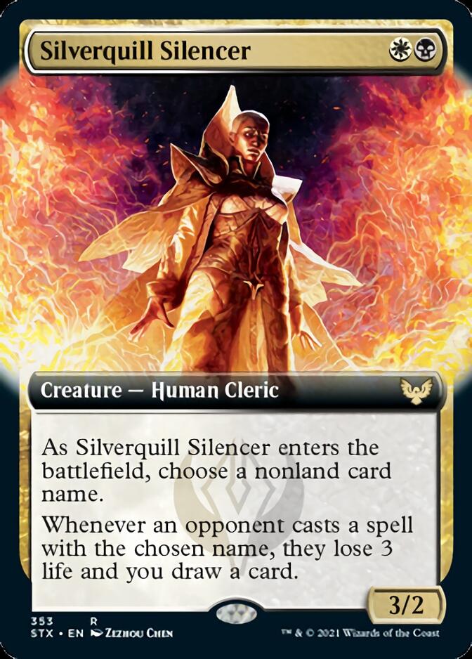 Silverquill Silencer (Extended) [Strixhaven: School of Mages] (STX 353)