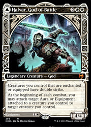 Halvar, God of Battle // Sword of the Realms (Showcase) [Kaldheim] (KHM 299)