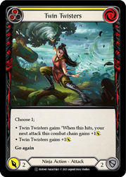 Twin Twisters (Yellow) [EVR048] 1st Edition Rainbow Foil