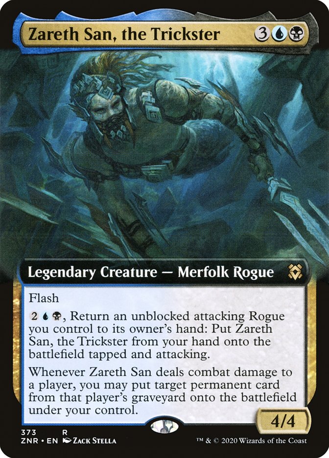 Zareth San, the Trickster (Extended Art) [Zendikar Rising] (ZNR 373)