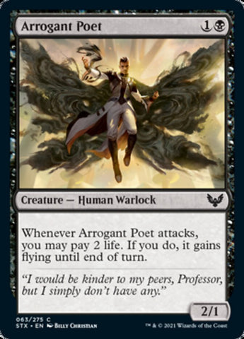 Arrogant Poet [Strixhaven: School of Mages] (STX 63)