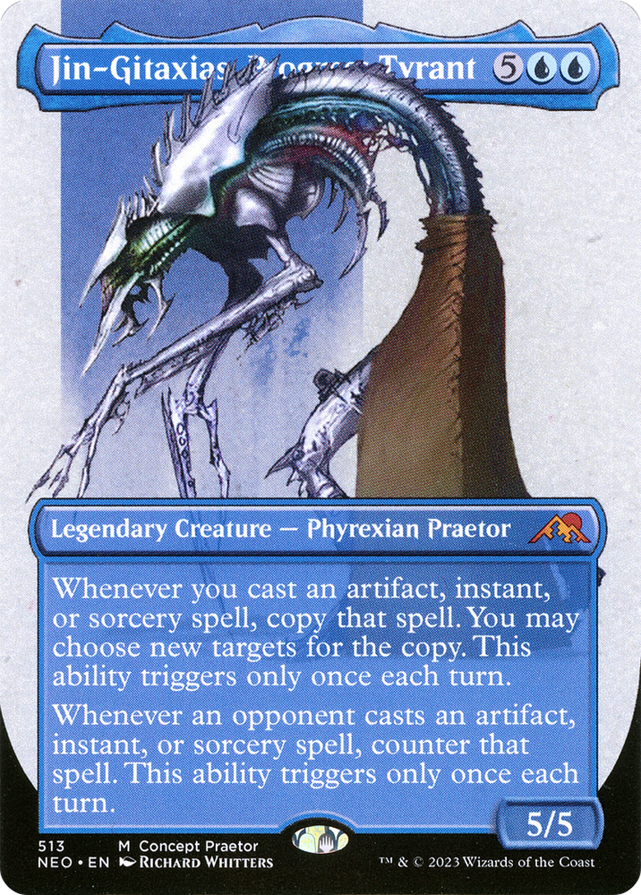 Jin-Gitaxias, Progress Tyrant (Borderless Concept Preators) [Kamigawa: Neon Dynasty]