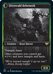 Ulvenwald Oddity // Ulvenwald Behemoth [Innistrad: Double Feature] (DBL 492)