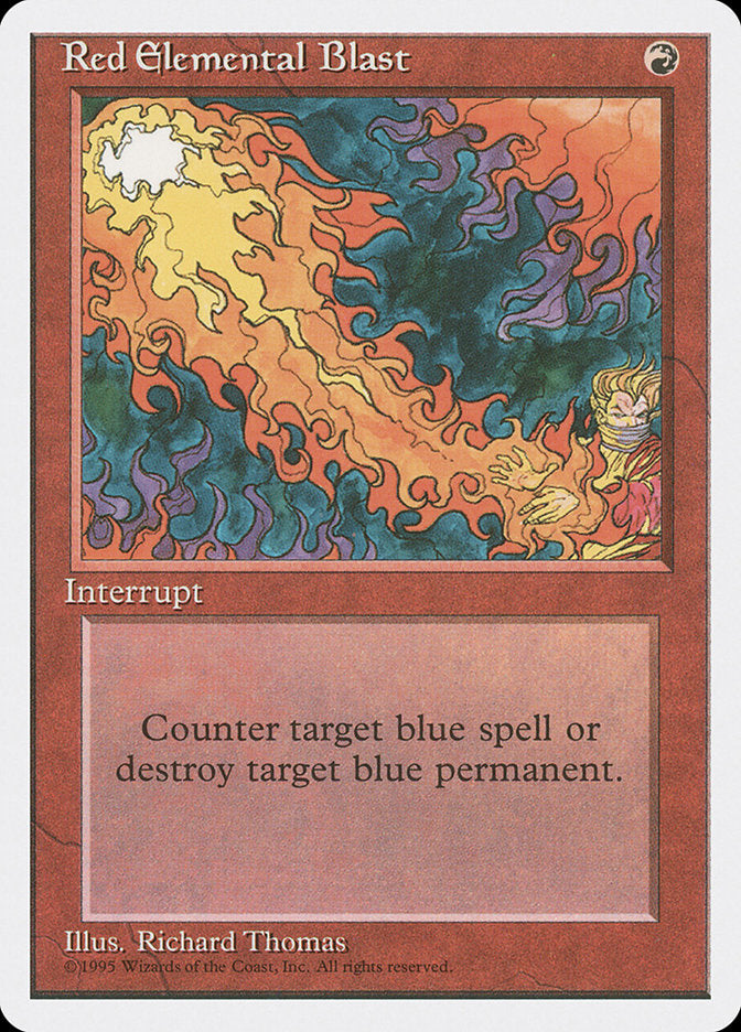 Red Elemental Blast [Fourth Edition] (4ED 218)