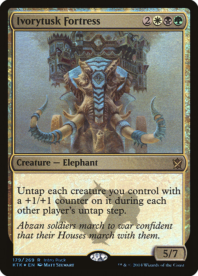 Ivorytusk Fortress (Intro Pack) [Khans of Tarkir Promos] (PKTK 179)