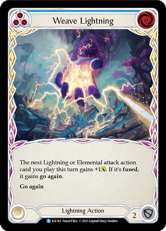 Weave Lightning (Blue) [ELE182] 1st Edition Normal