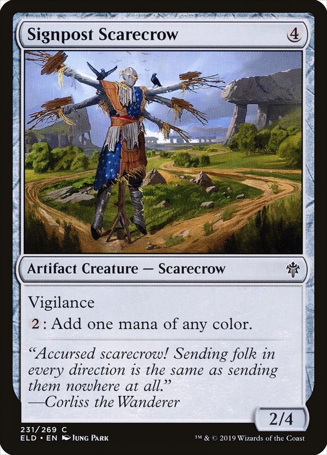 Signpost Scarecrow [Throne of Eldraine] (ELD 231)
